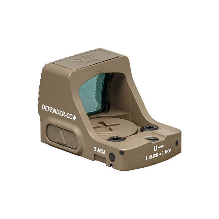 Point Rouge Defender-CCW - Réticule 3 MOA Rouge - Tan