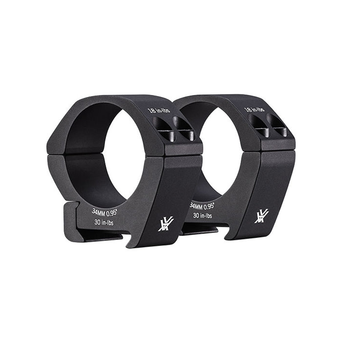 Colliers 34mm Vortex Pro Series - Diam : 34mm - Taille : Bas - La paire