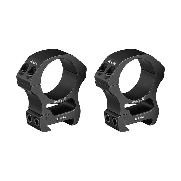 Colliers 30mm Vortex Pro Series - Diam : 30mm - Taille : Haut - La paire
