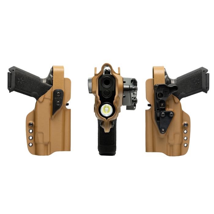 Holster XSR / Rétention niveau 2 / avec lampe - Kydex Noir