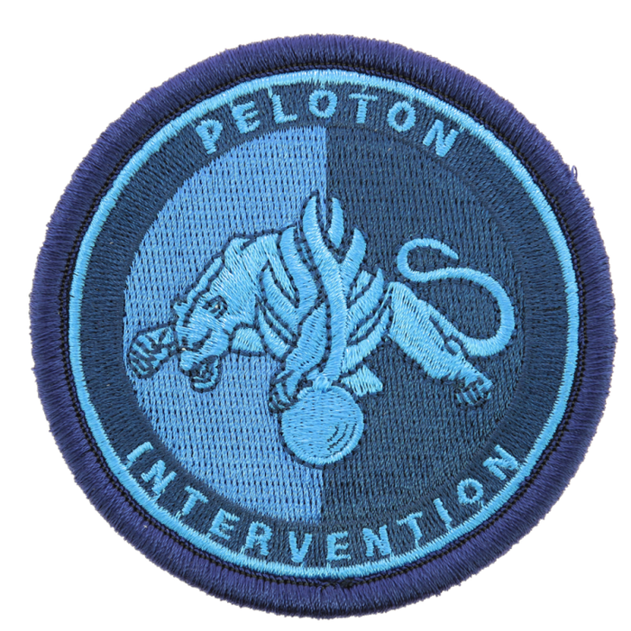 Ecusson Peloton Intervention Gendarmerie BV bleu