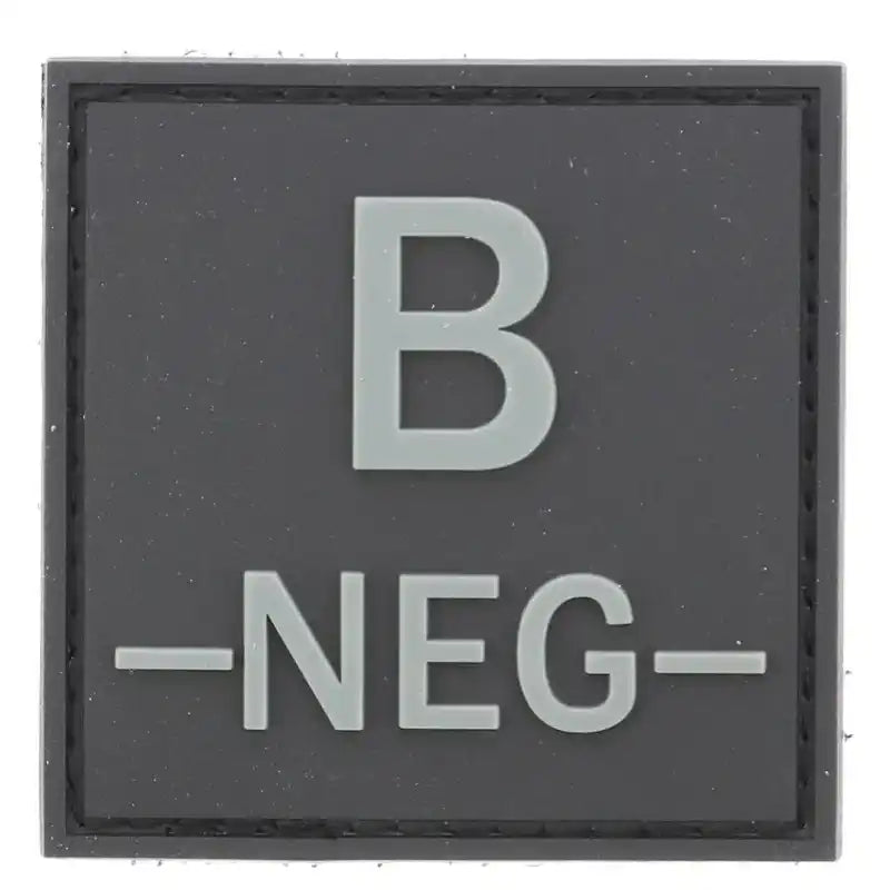 ECUSSON PVC GROUPE SANGUIN B-NEG- GRIS SUR NOIR — La Brigade de l ...
