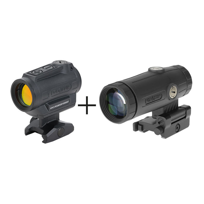 Pack ARO et Magnifier HM3X - Réticule : Rouge 2 MOA