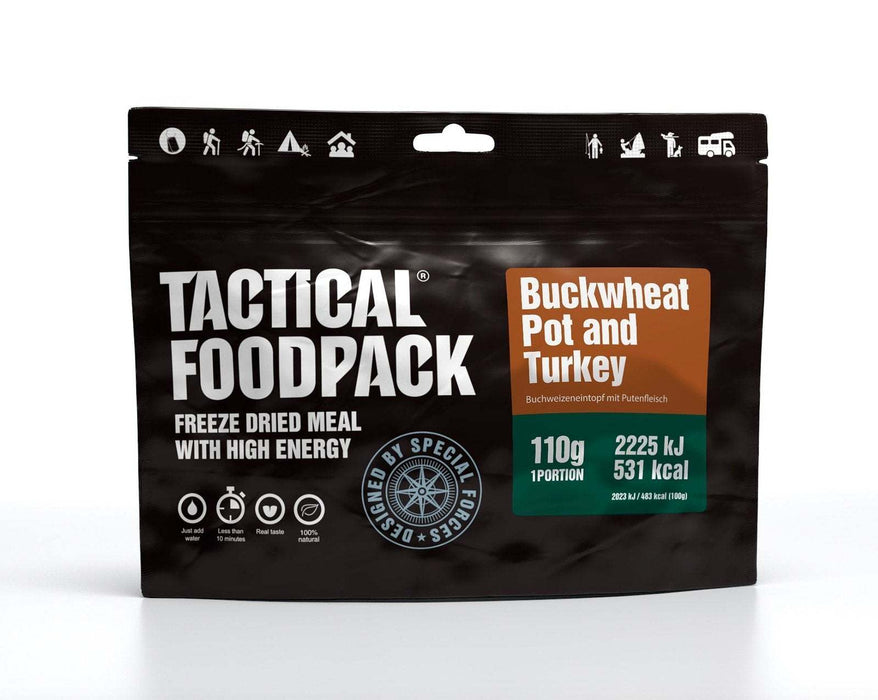 Ration de 3 Repas Golf - Tactical Foodpack ragout de dinde et sarrasin 