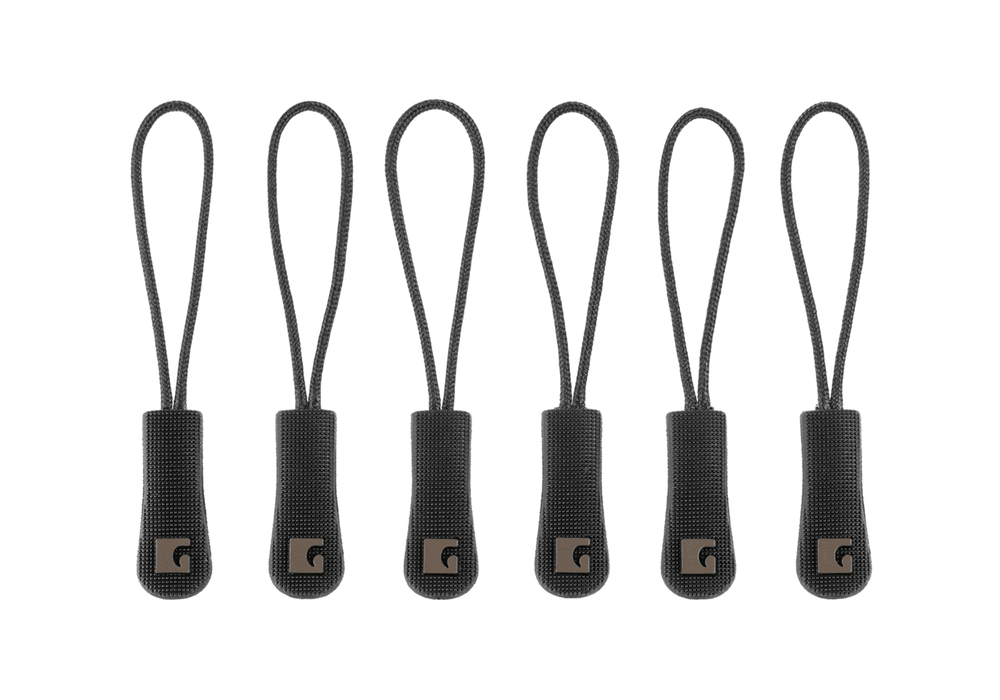 Zipper Puller Large - 6 pièces - Noir - Clawgear
