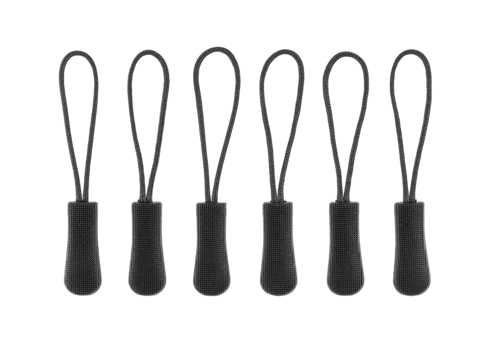 Zipper Puller Large - 6 pièces - Noir - Clawgear Verso