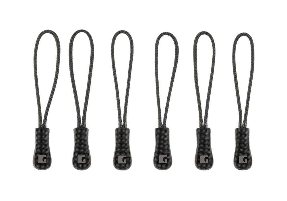 Zipper Puller Medium - 6 pièces - Noir - Clawgear