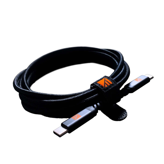 cable renforcé usb c to c s06 cm noir profil