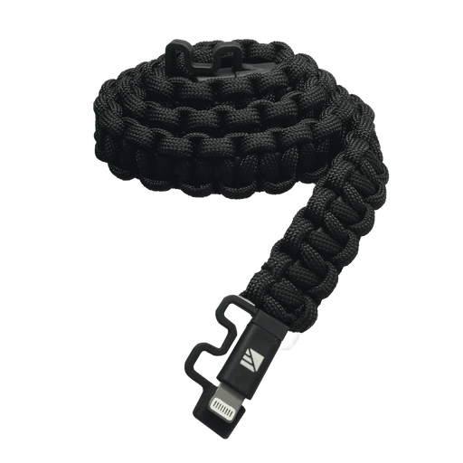 cable paracorde usb-usb c 60 cm noir