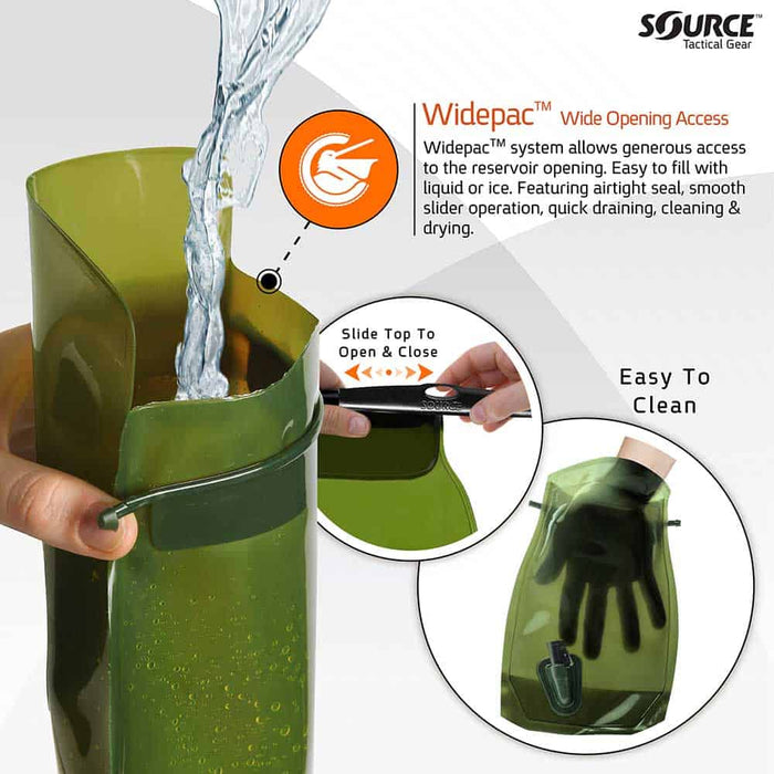 Réservoir d'hydratation Low profile Source WLPS - 3L - Foliage