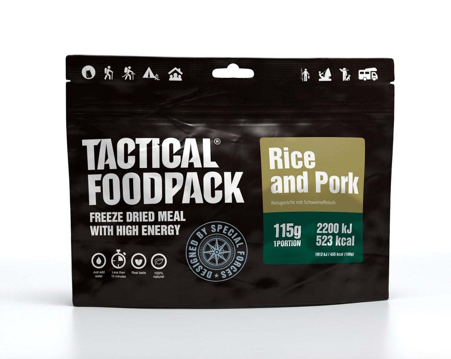 Ration de 3 Repas Hôtel - Tactical Foodpack riz et porc