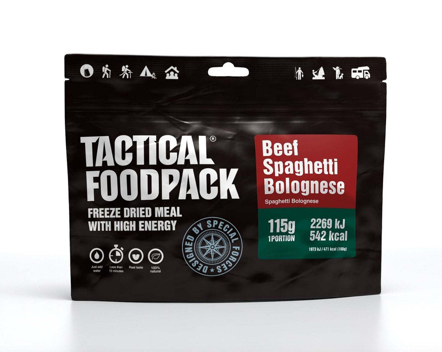 Ration de 3 Repas Hôtel - Tactical Foodpack spaghetti boeuf bolognaise