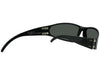 Lunettes Noir Balistic Wraptor (ANSI Z87.1+) Verres Fumés made in usa