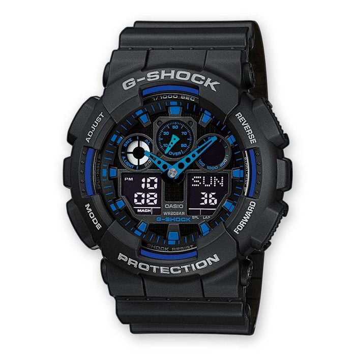 Montre G-Shock Classic GA-100 noir/bleu