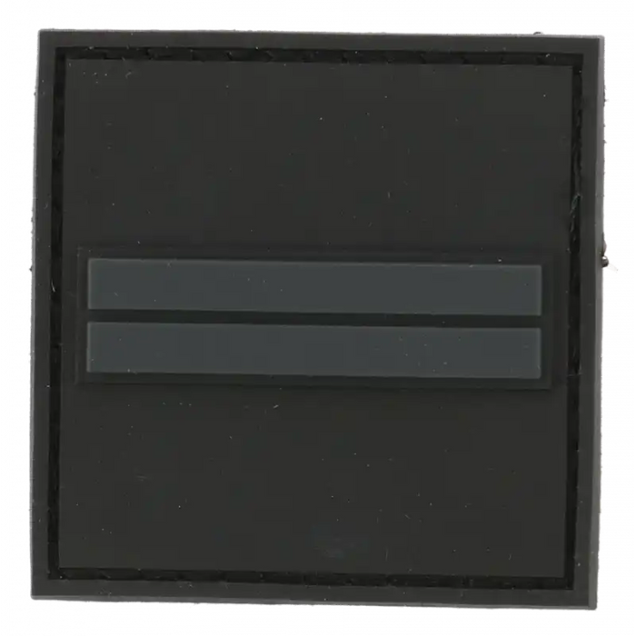 Galon Basse Visibilité Grade Sergent-Chef à Scratcher | Insigne De Poitrine 5x5cm | Galon Militaire Scratch - 8