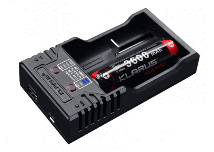 Chargeur pour 2 batteries rechargeables - Klarus  