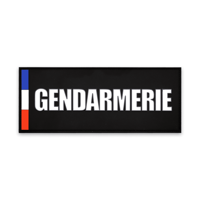 Bandeau de poitrine Gendarmerie PVC 10 x 4 cm La brigade de l'équipement 