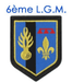 Écusson Légion Gendarmerie Mobile brodé : 6LGM - DCA FRANCE