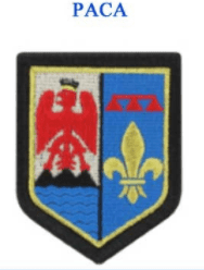 Écusson Gendarmerie Région brodé : PACA - DCA FRANCE
