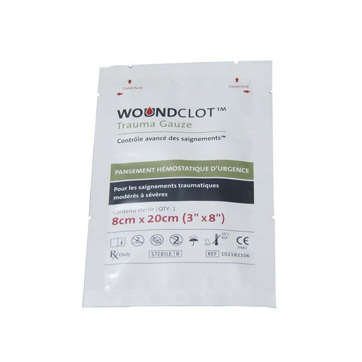 Pansement Hémostatique 8x20cm - Woundclot