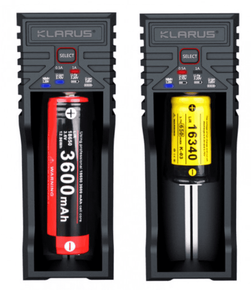 Chargeur pour 1 batterie rechargeable - Klarus 